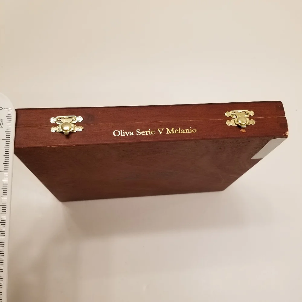 EMPTY Elegant Solid Wood Box from Oliva Serie V Melanio Torpedo Cigar Box
